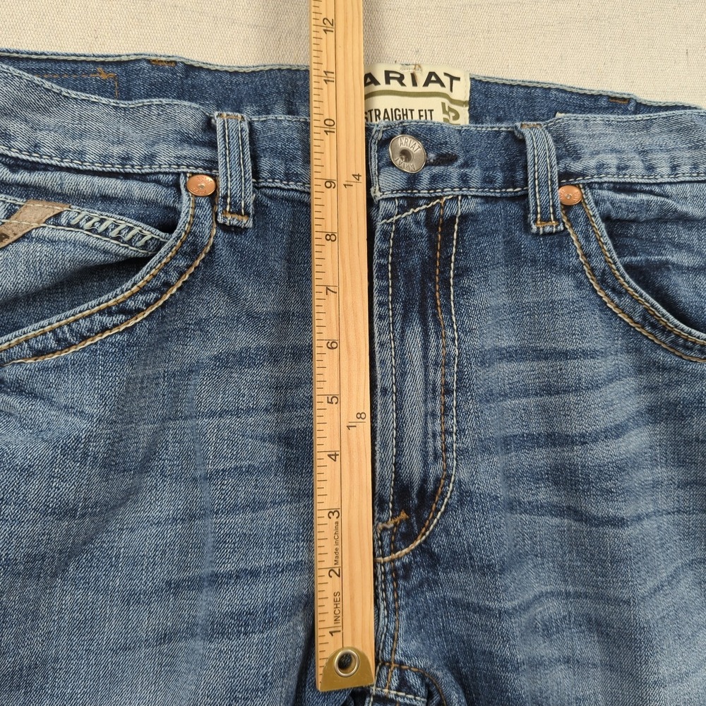 Ariat Jeans Mens 36x362 Blue M5 Stillwell Straight Western Cowboy Ranch Rodeo - Picture 8 of 16